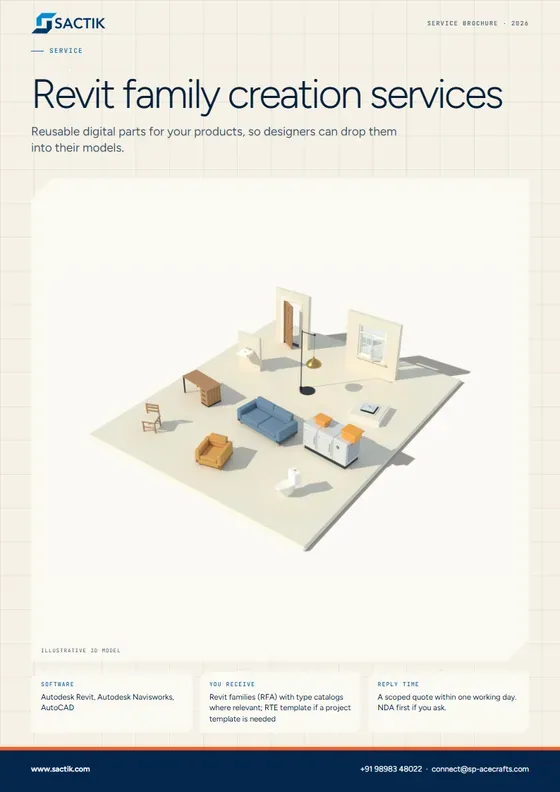 Cover of the Revit family creation brochure PDF